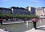Kungsträdgårdens nya bassäng blev färdig till kulturhuvudstad 1998