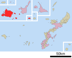 Location of Taketomi in Okinawa Prefecture