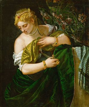 Lucretia. Målning av Paolo Veronese.