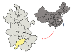 موقعیت چیجوا در نقشه