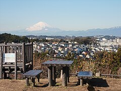 上郷市民の森から望む富士山