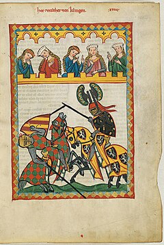 Una pagina del Codex Manesse