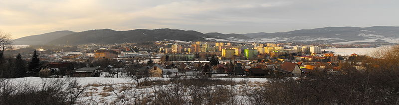 Panoráma Detvy – sídlisko v zime