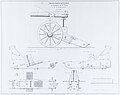 Drawing of Dutch breechloader 12 cm K.A. on siege carriage.