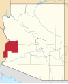 State map highlighting La Paz County