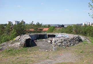 Skanskvarns luftvärnsställning.