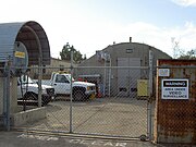 A WWII munitions bunker from Marine Corps Air Station Santa Barbara, reused as a storage facility for University of California Santa Barbara