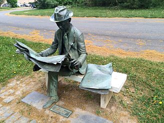 The Newspaper Reader by J. Seward Johnson Jr. (1975)