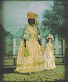 Image 16Free woman of color with mixed-race daughter; late 18th-century collage painting, New Orleans (from Louisiana)