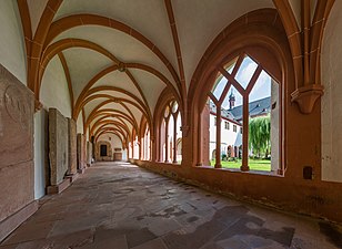 Klausura di dalam Biara Eberbach, bekas biara Sistersien, di Jerman.