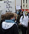 More protesters and signs