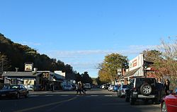 Downtown Taylors Falls on MN95