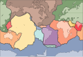 Map of Earth's tectonic plates