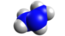 Struttura 3D a sfere Van der Waals del triazano