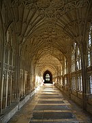 Bóvedas de abanico de la catedral de Gloucester.