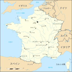 フランス・メトロポリテーヌの地図