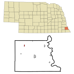 Location of Brock, Nebraska