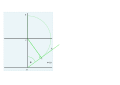 Marking the latitude, laying out length '"`UNIQ--postMath-0000000D-QINU`"', and copying to G on the vertical.