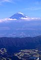 Monte Fuji desde el Mt. Kami en el Parque Nacional de Fuji-Hakone-Izu.