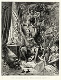 Portada de la versión ilustrada por Doré del Quijote (1863).