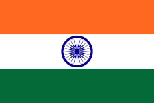 Steagul Indiei (1947). S-a spus în diferite momente că verdele reprezintă comunitatea musulmană, speranța sau prosperitatea.