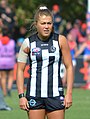 Sarah Rowe former Irish national Association footballer playing for Collingwood in 2019