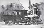 The "Gov. Bradford" locomotive of the Old Colony Railroad in 1919