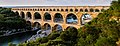 L'aqueduc romain du Pont du Gard.