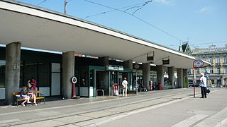 The station entrance