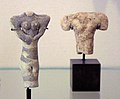 Ubaid IV; two female figurines; c. 4700 – c. 4200 BC; Tell Tello; Louvre Museum AO 15327