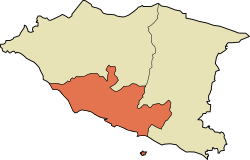 Location of Melaka Tengah District in Malacca