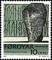 Runenstein von Sandavágur (Färöer) auf einer Briefmarke