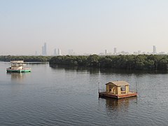 Mangrove forests are abundant south of Karachi, Pakistan