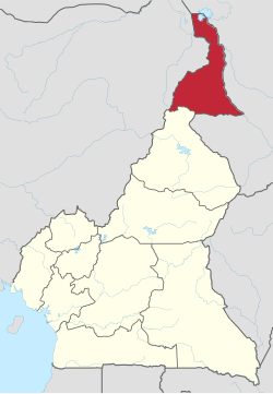 Location of Far North Region within Cameroon
