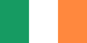 Steagul Irlandei (1919). Verdele reprezintă cultura și tradițiile Irlandei galică.[43][44]