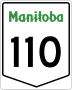 Provincial Trunk Highway 110 marker