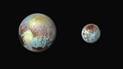 新視野號拍攝的冥王星和卡戎。 （2015年7月13日）