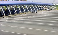 The Bocaue Toll Barrier of the NLEX.