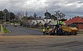 Image 37A road being resurfaced using a road roller (from Road surface)