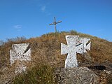 Cossack crosses seen at the Usatove cemetery.