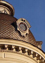 Neoclassical egg-art-dart on the cornice of Bulevardul Regina Elisabeta no. 59, Bucharest, unknown architect, c.1900