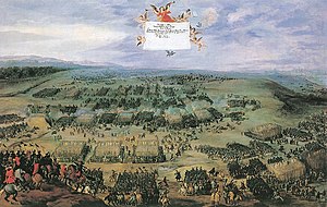 Peter Snayersin maalaus Schlacht am Weißen Berg vuodelta 1620.