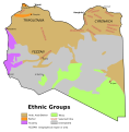 Image 35Ethnic composition of the Libyan population in 1974 (CIA map)   Arab and Arab-Berber   Berber   Tuareg   Toubou   Uninhabited (from Libya)