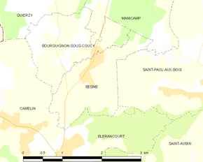 Poziția localității Besmé