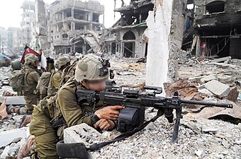 Soldats de l'armée israélienne pendant la bataille de Gaza, 2023