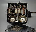 Image 10Rotary dial telephone, probably from Belgium; the circuit diagram inside is in Dutch and French