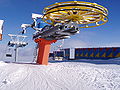 The highest ski lift on Mount Teghenis (2819 m.)