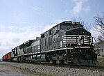 A Norfolk Southern freight train in 2016