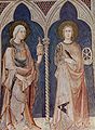 Freska se sv. Kateřinou v Assisi, Simone Martini (1322–26)