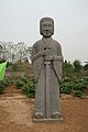 Statue de guerrier gardant l'entrée de la tombe de Xuanwu des Wei du Nord.